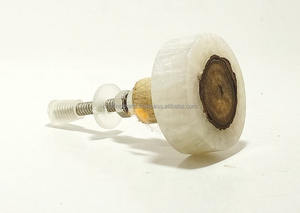 Resin Handmade Round <b>Angel</b> Style Drawer Door Cabinet Knobs & Pull Handles Glass Cloche Brass Hardware for Home Decoration - Product Image 2