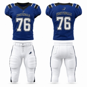 Ensemble d'uniformes de football américain personnalisés, maillot et pantalon, vêtements de sport d'équipe, tenue de jeu athlétique, tissu extensible quadridirectionnel - Product Image 6