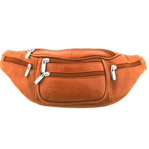 Riñonera Unisex de Cuero Genuino con Cierre de Cremallera, Impermeable, con Asa Suave, para Viajes al Aire Libre - Product Image 4