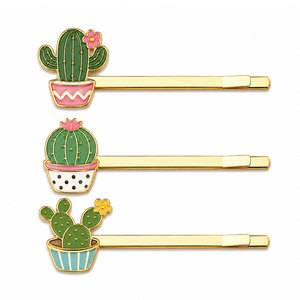 Pasador de Pelo Metálico con Logotipo Personalizado, Clip de Pelo con Esmalte Duro, Pasador de Pelo con Diseño de Cereza, Accesorios al por Mayor OEM para Mujeres y Niñas - Product Image 4