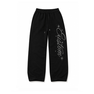 Custom Men's Heavyweight Cotton Sweatpants Athletic Jogger Pants with Rib Cuffs for Sportswear Collections - Product Image 6