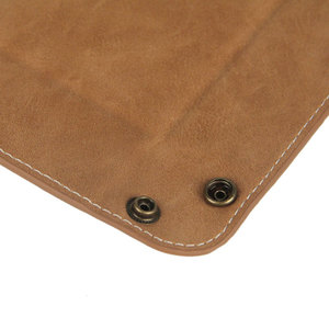 Plateau de rangement pliable haut de gamme en cuir PU écologique pour bijoux, dés et articles de toilette, idéal pour le bureau - Product Image 6