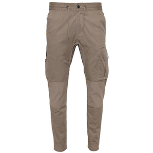 Cotton Canvas Casual Straight Elastic Waist Drawstring Narrow Foot Cuffed <b>Waterproof</b> Custom Logo Men's <b>Working</b> <b>Pants</b> - Product Image 5