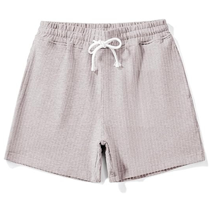 Pantalones Cortos Casuales de Verano para Hombre, Cintura Elástica, Color Sólido, Bordado con Estampado Digital, Secado Rápido, Ligeros - Product Image 2