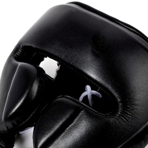 RTS Wholesale Price Custom Logo With Genuine Leather Boxing Set <b>Training</b> And Sparring Gloves <b>Head</b> Guard Groin Guard AS-BG-4720 - Product Image 3