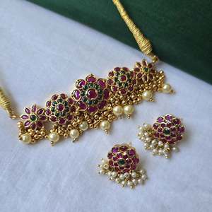 Kemp 18K Gold Plated Pearl Choker Set-Bridal & Daily Wear Fashion Jewelry - Product Image 1
