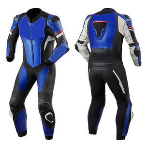 Traje de Motocicleta de Cuero Rojo y Blanco de Una Pieza para Hombre, Ropa Casual Personalizada, Impermeable, Personalizada OEM, Holgada - Product Image 6