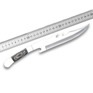 มีดโบวี่เหล็กดามัสกัสทำมือ ใบมีดคงที่ สำหรับเอาตัวรอดกลางแจ้ง ด้ามไม้ปาคาอเนกประสงค์ - Product Image 6