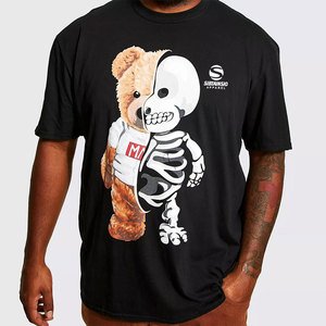 T-shirts imprimés pour hommes, style graphique, mélange de coton, vêtements décontractés, mode streetwear, confortables, de haute qualité - Product Image 4