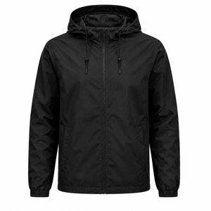 Custom <b>Men</b> <b>Rain</b> Jacket Full Zip Hooded Waterproof Windbreaker Outdoor Lightweight <b>Coat</b> Dark Tone Custom Unisex <b>Men</b> <b>Rain</b> Jacket - Product Image 1