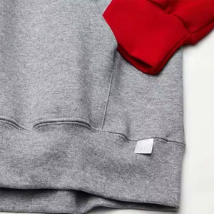 Sweat à capuche pour homme 100% Coton Molletonné, Coupe Ample, Design à Double Panneau, Multicolore, avec Capuche et Cordon de Serrage, Grammage Lourd - Product Image 5