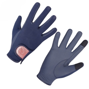 Bana Brother Soft Embossed Synthetic <b>Grip</b> Horse Riding <b>Gloves</b> All Season Unisex Equestrian <b>Gloves</b> <b>with</b> Adjustable Strap - Product Image 4