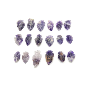 Pointes de flèche en pierre naturelle, améthyste, jaspe fantaisie, pour la lithothérapie, vente en gros de pierres précieuses et de cristaux - Product Image 6