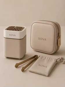 Brûleur d'encens Bakhoor en bois et cuir de qualité supérieure, porte-arôme moderne pour la maison, le bureau et la décoration intérieure - Product Image 2