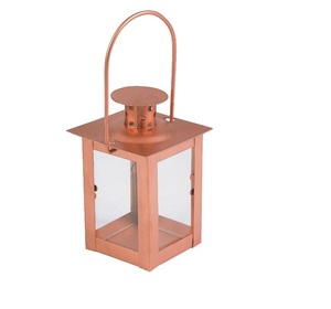 Modern Selling Portable Handmade Floor Metal & Glass <b>Copper</b> Finished Metal Hanging Candle <b>Lantern</b> Home Decor Handmade - Product Image 1
