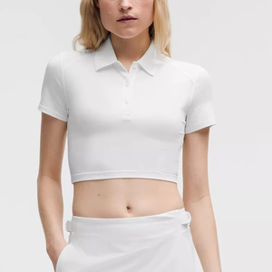 Chemise de haute qualité pour femmes, en jersey 100% coton respirant, 210g, manches longues, impression de lettres brodées personnalisées OEM, streetwear - Product Image 5