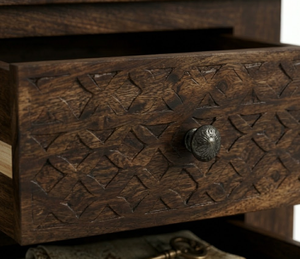 <b>Rustic</b> Solid Mango Wood Eco-Friendly Durable Console <b>Table</b> Vintage Mid Century Sideboard & Victorian Style Buffet - Product Image 3