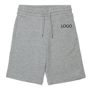 Shorts pour garçons à prix abordable avec poche latérale pour un ajustement confortable et décontracté, couleur unie, avec possibilité de personnalisation du logo. - Product Image 1