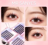 Extensions de cils en grappe personnalisables, durables, faciles à poser, confortables, résistantes à la chaleur, pour les sports de plein air