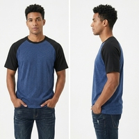 T-shirt Raglan 100% Coton de Haute Qualité, Uni, Homme Femme, Manches Courtes, Anti-boulochage, Unisexe, Coupe Classique, 200 Grammes