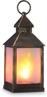 Farol Decorativo de Hierro con Diseño Colgante, Patrones Modernos de Fleur de LYS, Personalizable, Duradero, Ecológico, Hecho a Mano, para Navidad y el Hogar