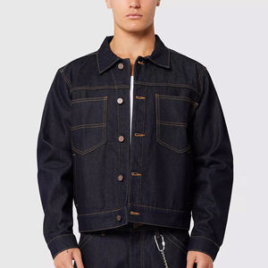 Ripped Denim Jacket Distressed Casual Fashion Streetwear Outerwear - Product Image 6