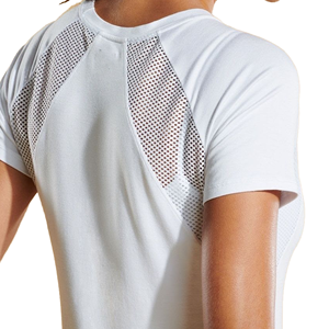 Women's Solid <b>Green</b> Short Sleeve Crew Neck <b>Mesh</b> Back Athletic <b>Top</b> Breathable Regular Fit Summer Sport Shirt - Product Image 5