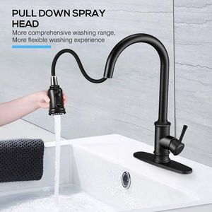 Rubinetto da Cucina in Ottone Massiccio Monocomando con Doccetta Estraibile a 3 Modalità, Rotazione a 360 Gradi, Piastra di Fissaggio a 1 o 3 Fori - Product Image 2