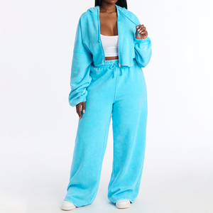 Survêtements tendance pour femmes, taille standard, effet délavé à l'acide, qualité supérieure, multicolores, grandes tailles, pour usage extérieur - Product Image 1