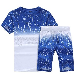 Conjunto de Camiseta y Pantalones Cortos, Ropa Casual, Tela Transpirable, Material Suave, Ideal para Usar en Casa y al Aire Libre - Product Image 6