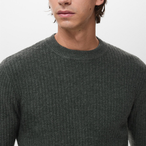 Cozy Men Knitted Sweater 100% Cotton Warm Stretch Soft Feel Modern Look Anti-Pilling Quick Dry Great for Daily Winter Wear - Product Image 6