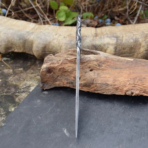 Cuchillo de Cocina Burraq, Hecho a Mano, Personalizado, Estilo Industrial, Antiguo, Medieval, Forjado en Acero al Carbono, Multifuncional - Product Image 4