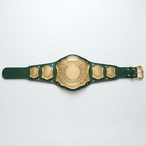 Ceinture de lutte personnalisée, trophée de championnat sportif sur mesure, récompense de compétition, plaques métalliques, sangle en cuir, design sur mesure - Product Image 1