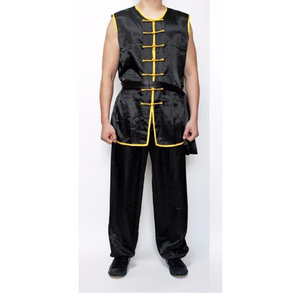 Uniforme de Kung Fu y Judo en Dos Tonos, Manga Larga, Transpirable, con Cinturón, Mezcla de Algodón, Personalizable, Talla Adulto - Product Image 3