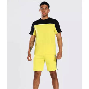 Ensemble T-shirt et short respirant pour homme, style streetwear été, idéal pour la course et le jogging, manches courtes, livraison directe - Product Image 1
