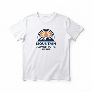 เสื้อยืดแขนสั้นโอเวอร์ไซส์ผ้าฝ้ายถักคุณภาพสูง 100% ขายส่ง พิมพ์ลายกราฟิกภูเขาตามสั่ง สำหรับกิจกรรมกลางแจ้ง จำนวนมาก - Product Image 3