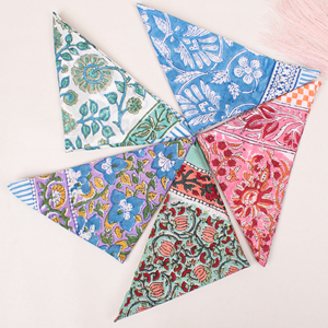 Foulard carré en coton polyvalent, motif floral, bandana respirant, décontracté, été, unisexe, mode ethnique, haute qualité - Product Image 5