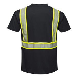 Reflective Safety Construction Clothing TrafficTop <b>T</b>-<b>Shirt</b> with Reflective Tape Work Wear <b>Shirt</b> safety <b>t</b> <b>shirts</b> - Product Image 2