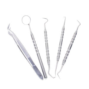 Kit d'instruments dentaires de soins bucco-dentaires de qualité supérieure, en acier inoxydable, pour l'examen dentaire et l'hygiène, pour les professionnels, certifié CE ISO - Product Image 3