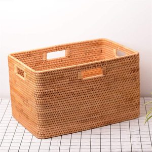 Empty storage <b>baskets</b> for mothers day <b>gift</b> container high quality eco-friendly rattan <b>basket</b> - Product Image 1