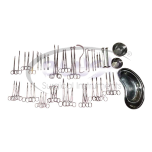 General Surgery Basic Laparotomy <b>Instruments</b> Set 50 Pcs Stainless Steel Reusable High-<b>Temperature</b> Sterilized By Blush Surgical - Product Image 5