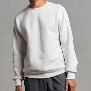 Sweat-shirt à col rond surdimensionné pour homme, couleur unie, coupe classique, tricot en coton, pull décontracté pour l'automne - Product Image 6