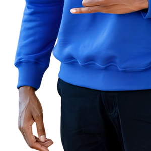 Sudadera Sigma 1914 de Chenilla Azul para Hombre, Cuello Redondo con Letras Griegas, Prenda Premium de Fraternidad, Corte Clásico, Felpa Suave - Product Image 6