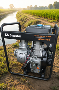 Pompe à eau diesel SS Samson SSDWP40E 3 HP, pompe centrifuge avec sortie de 1-1/2 pouce pour les eaux usées et la lutte contre les inondations - Product Image 1