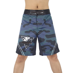 Custom Printed 100% Cotton Eco-Friendly MMA Shorts <b>4</b>-<b>Way</b> <b>Stretch</b> <b>Fabric</b> Sublimation or Screen Print Bulk Orders Welcome - Product Image 2