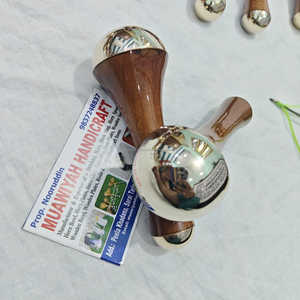 Varita Kansa de madera de excelente calidad, quemador de incienso de doble cara, herramienta de desintoxicación y esculpido para contorno facial y ocular, varita Kansa de bronce. - Product Image 6