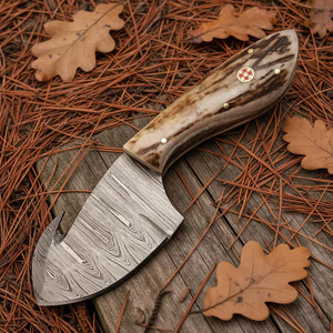 Couteau de chasse/découpe de viande/de camping haut de gamme en acier Damas fait main avec service OEM pour les marchés américain et européen - Product Image 4