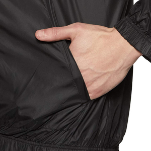 Survêtement à capuche noir pour homme, fermeture éclair intégrale, léger, respirant, vêtements de sport décontractés avec poches latérales, pour le printemps - Product Image 4
