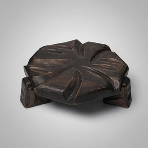 Plateau décoratif en bois fait main, design le plus récent, motif végétal, style rustique, forme irrégulière, emballage individuel - Product Image 6
