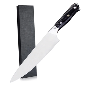 Couteau de Chef Professionnel 2026 en Acier Carbone Élevé, Tranchant comme un Rasoir, Manche en Bois Naturel, Fournisseur d'Usine - Product Image 3